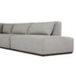 Adler Outdoor 4-Piece Sectional - Concha Fog