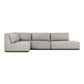 Adler Outdoor 4-Piece Sectional - Concha Fog