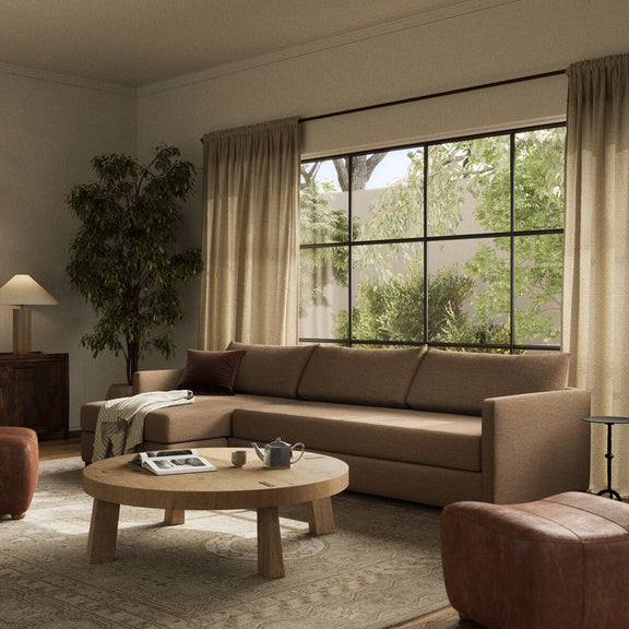 Wickham 2-Piece Sectional - Crypton Nomad Mushroom