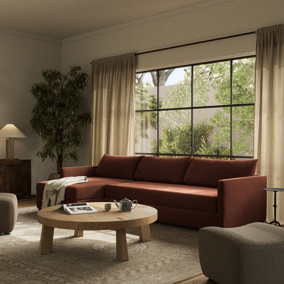 Wickham 2-Piece Sleeper Sectional - Surrey Auburn