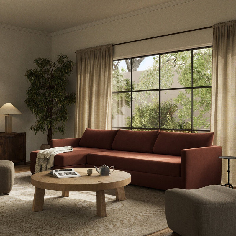 Wickham 2-Piece Sleeper Sectional - Surrey Auburn