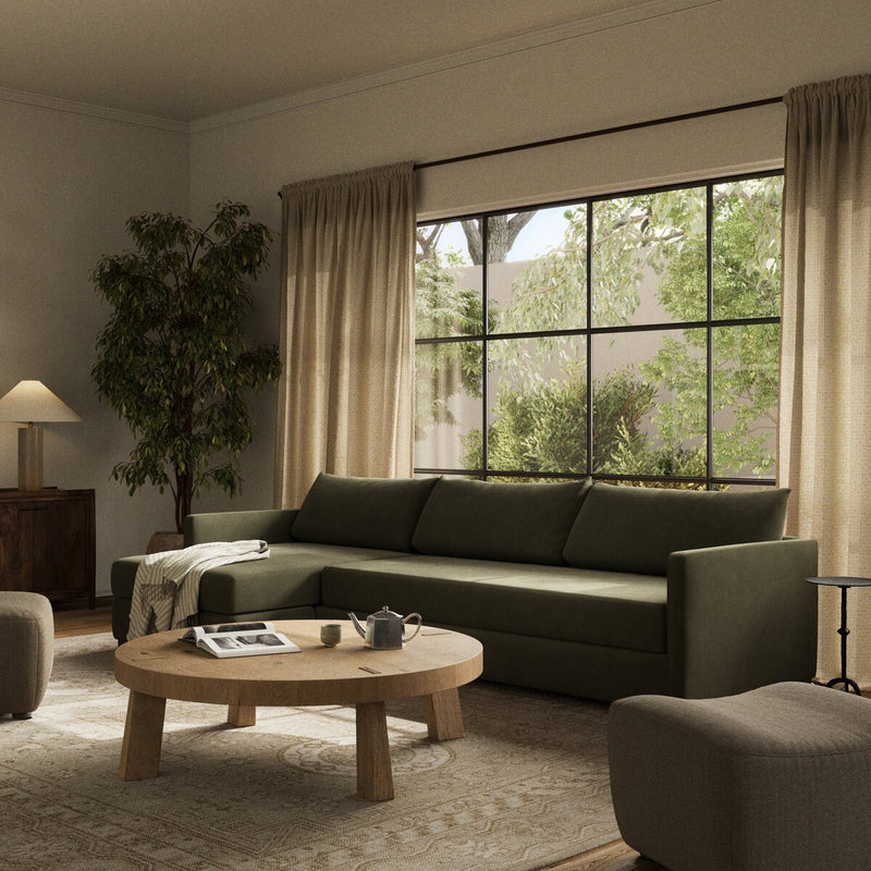 Wickham 2-Piece Sectional - Surrey Olive