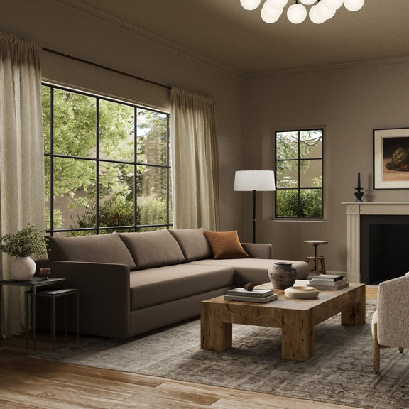 Wickham 2-Piece Sectional - Savoy Coffee