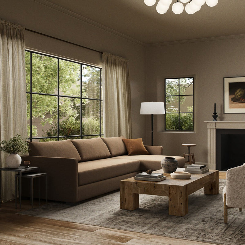 Wickham 2-Piece Sectional - Crypton Nomad Mushroom