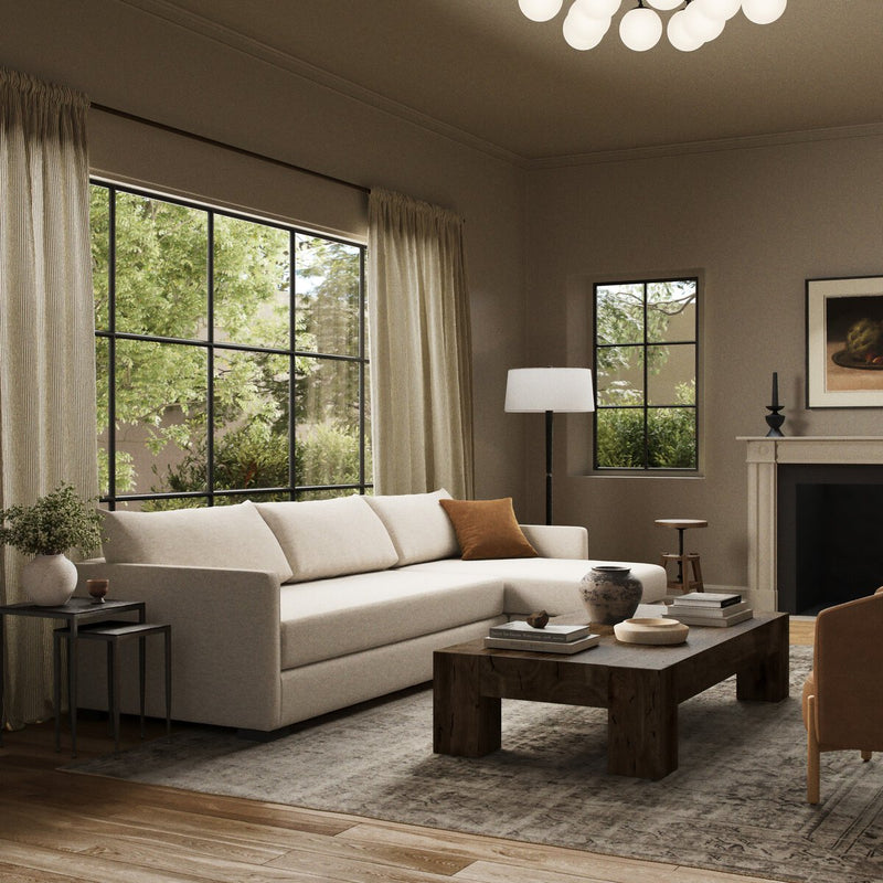 Wickham 2-Piece Sleeper Sectional - Crypton Nomad Snow
