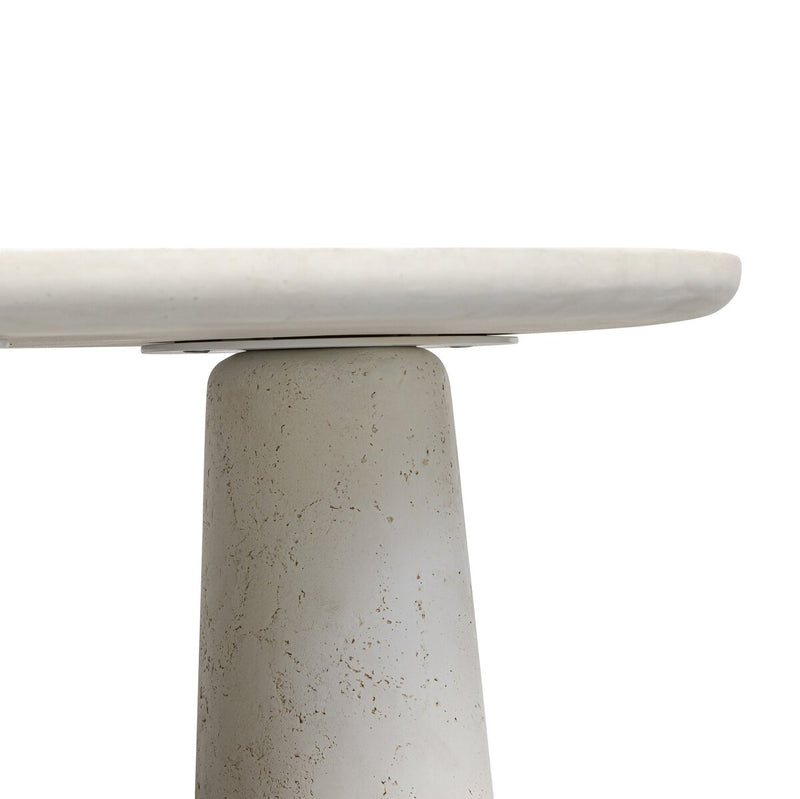 Rye Outdoor Nesting Coffee Table - Aged White Concrete