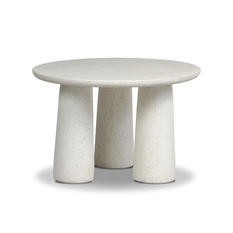 Rye Outdoor Nesting Coffee Table - Aged White Concrete