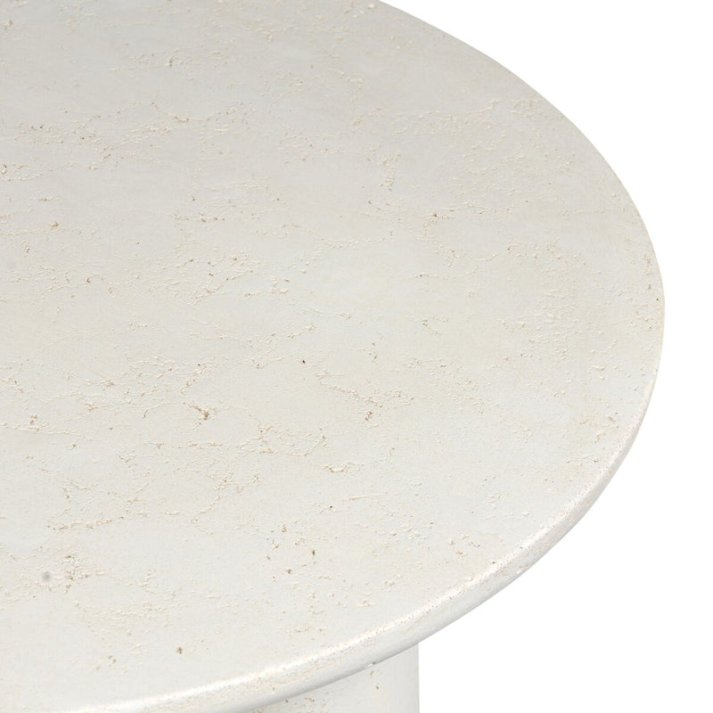 Rye Outdoor Nesting Coffee Table - Aged White Concrete