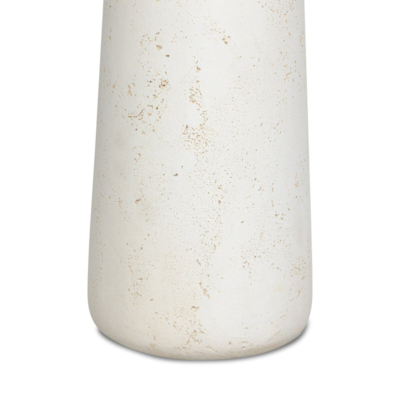 Rye Outdoor Nesting End Table - Aged White Concrete