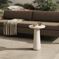 Rye Outdoor Nesting End Table - Aged White Concrete