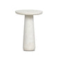 Rye Outdoor Nesting End Table - Aged White Concrete