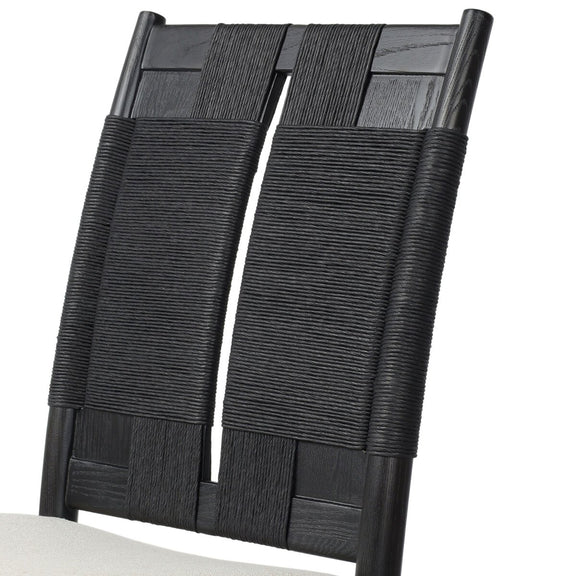 Harlee Dining Chair - Distressed Black Ash