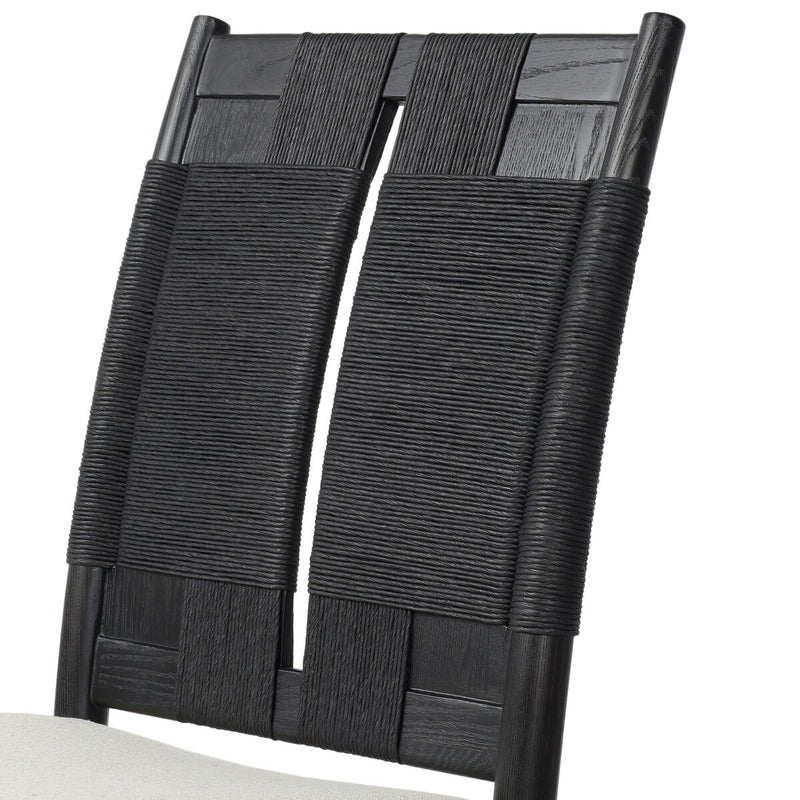 Harlee Dining Chair - Distressed Black Ash