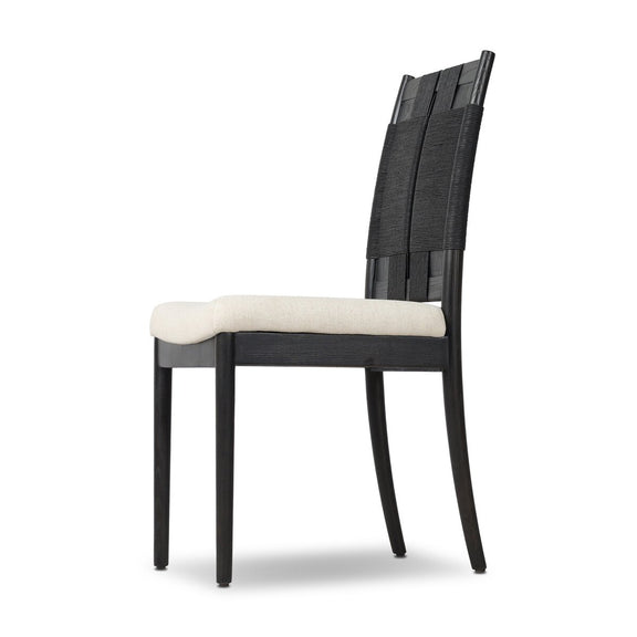Harlee Dining Chair - Distressed Black Ash