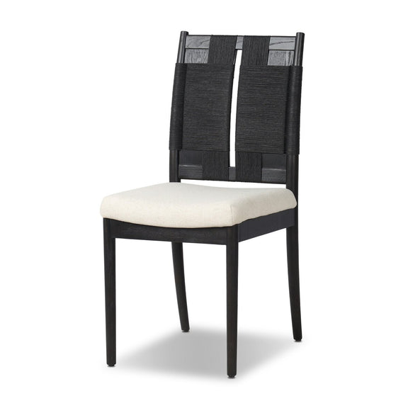 Harlee Dining Chair - Distressed Black Ash