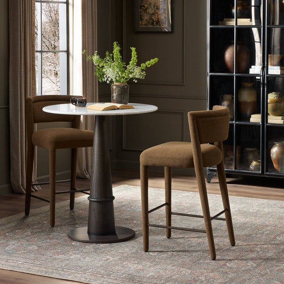 Beverly Bar + Counter Stool - Crypton Nomad Mushroom