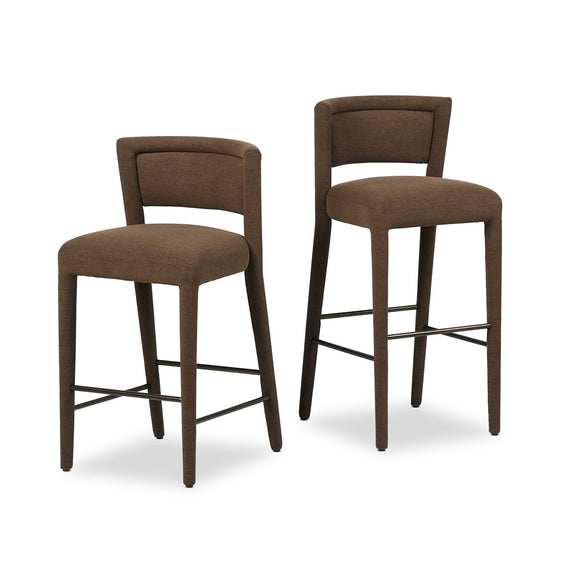 Beverly Bar + Counter Stool - Crypton Nomad Mushroom