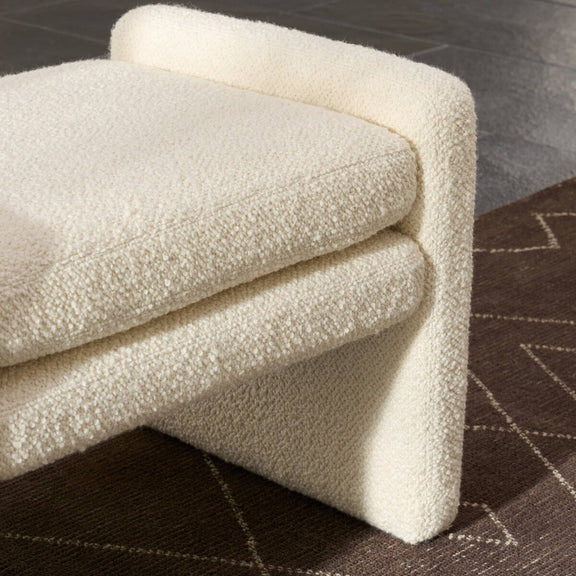 Serena Ottoman - Durham Cream