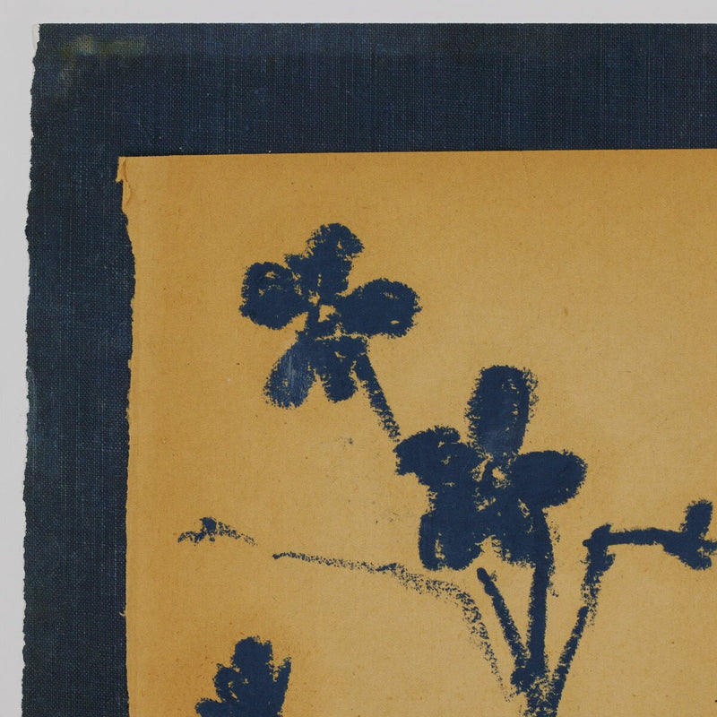 Vintage Blue Daisy by Shaina Page - White Oak