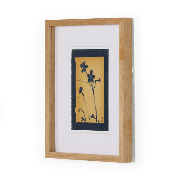 Vintage Blue Daisy by Shaina Page - White Oak