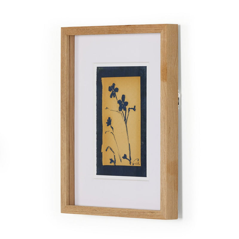 Vintage Blue Daisy by Shaina Page - White Oak