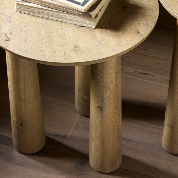Cooper Nesting End Table - Drifted Oak