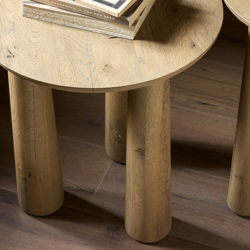 Cooper Nesting End Table - Drifted Oak