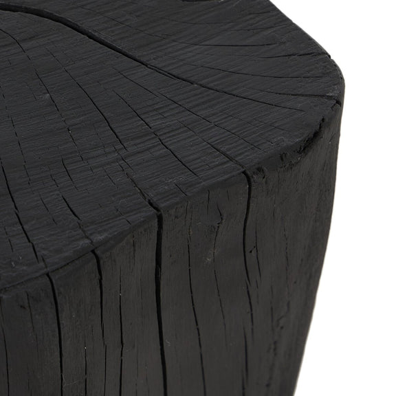 Amiko End Table - Black Resin