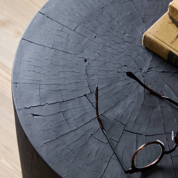 Layo End Table - Black Resin