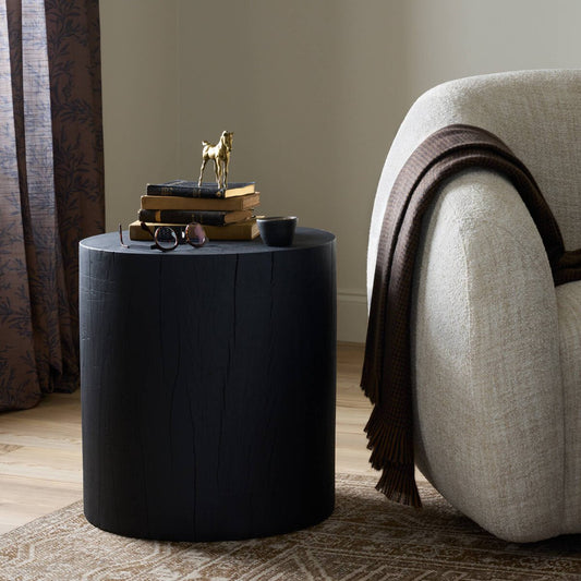 Layo End Table - Black Resin