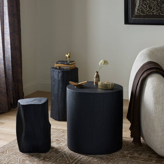 Layo End Table - Black Resin