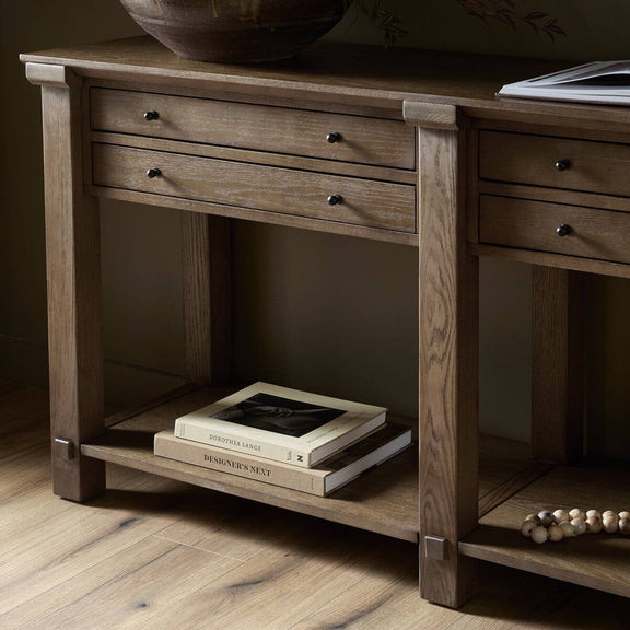 Gardendale Console Table - Tan Oak