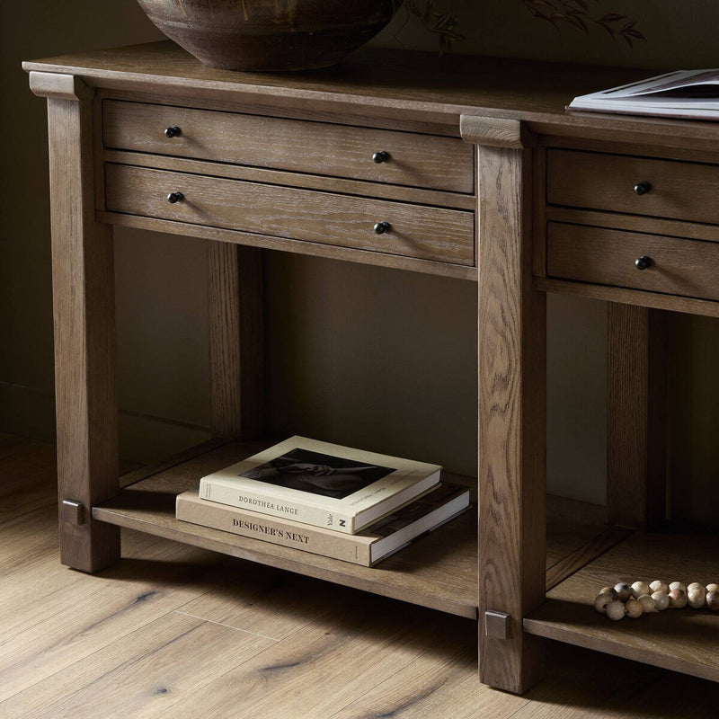 Gardendale Console Table - Tan Oak