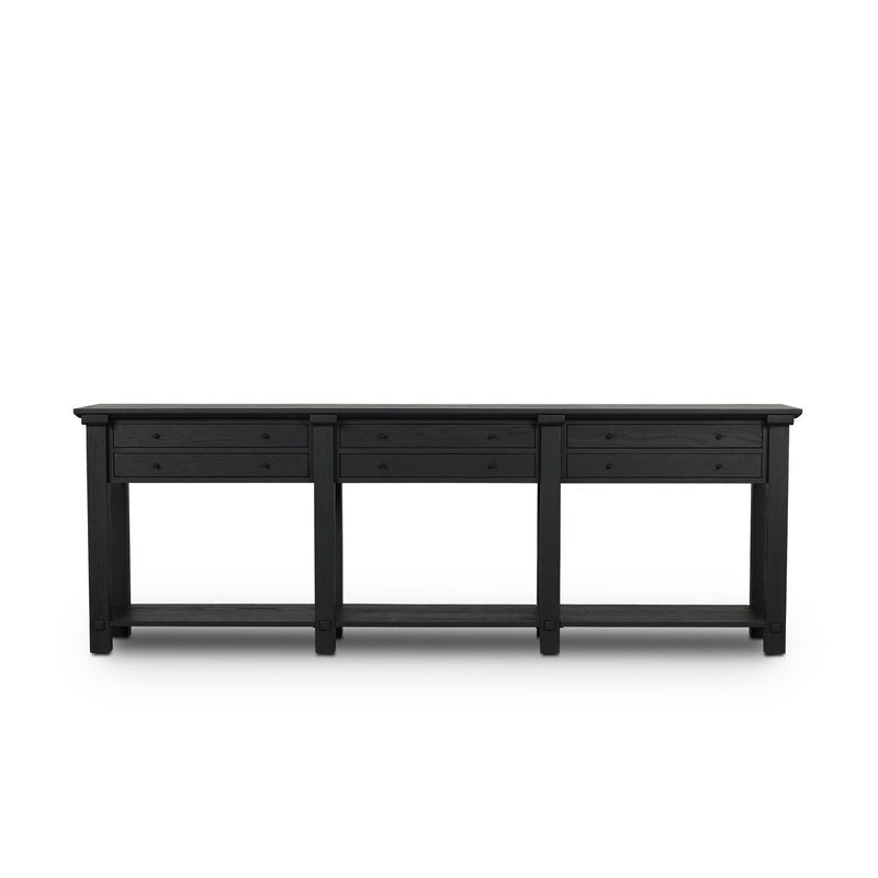 Gardendale Console Table - Stained Black Oak