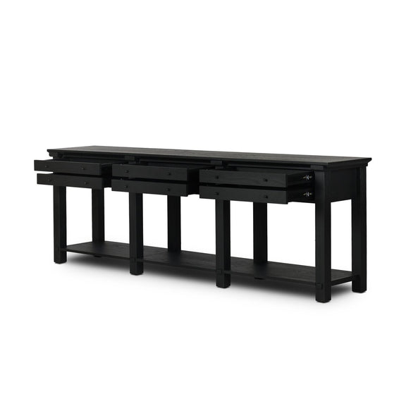 Gardendale Console Table - Stained Black Oak