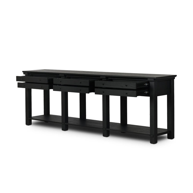 Gardendale Console Table - Stained Black Oak