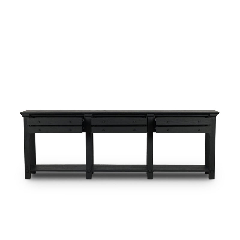 Gardendale Console Table - Stained Black Oak
