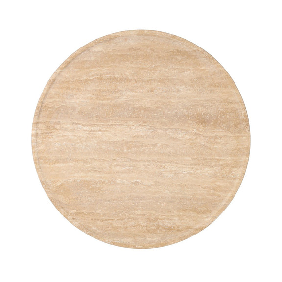 Zane End Table - Golden Travertine