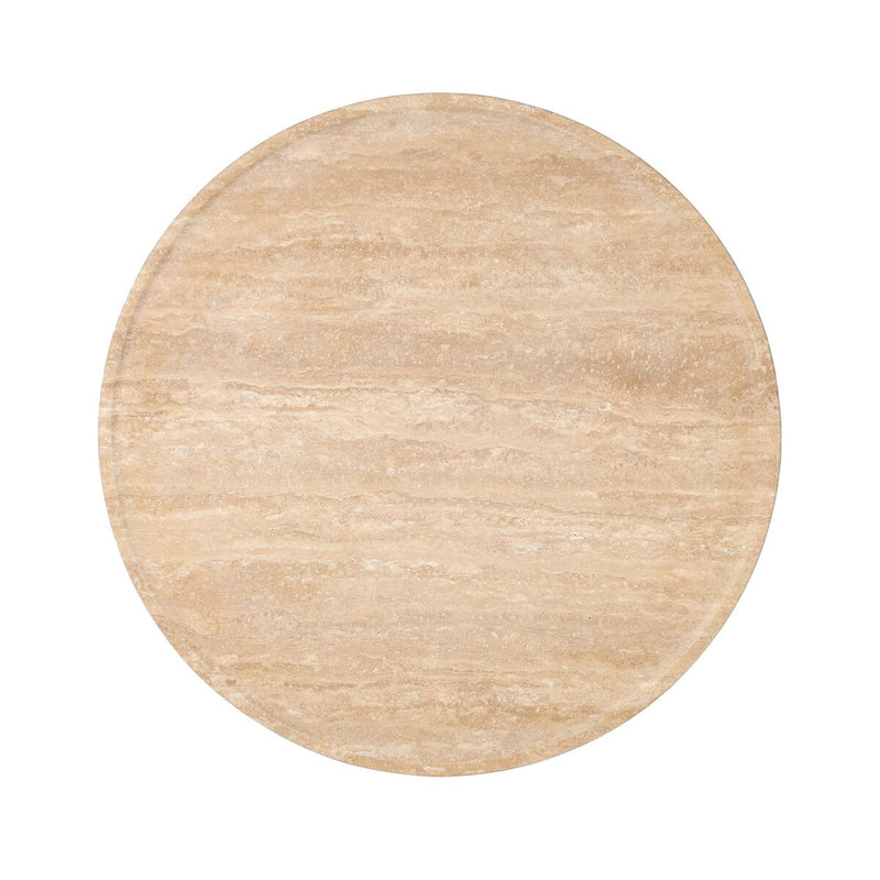Zane End Table - Golden Travertine