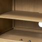 Alessio Media Console - Aged Natural Oak Veneer