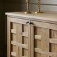 Alessio Media Console - Aged Natural Oak Veneer