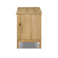 Alessio Media Console - Aged Natural Oak Veneer