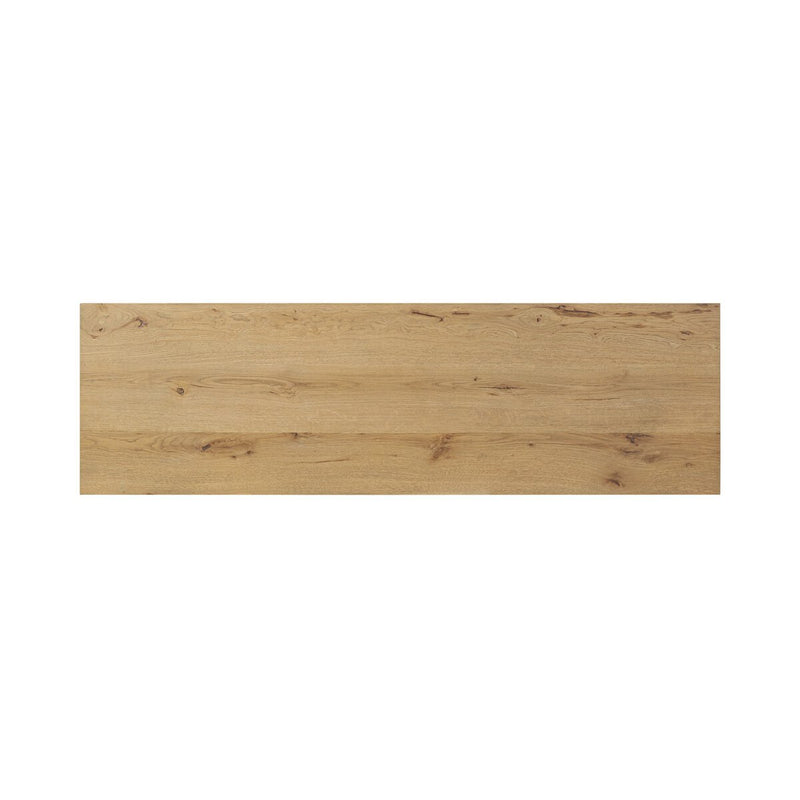 Alessio Media Console - Aged Natural Oak Veneer