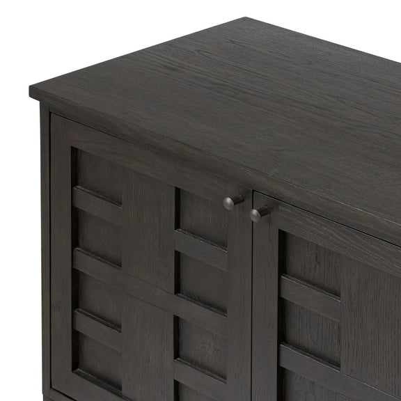 Alessio Media Console - Smoked Black
