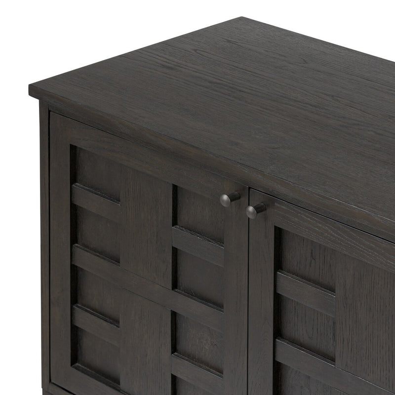 Alessio Media Console - Smoked Black