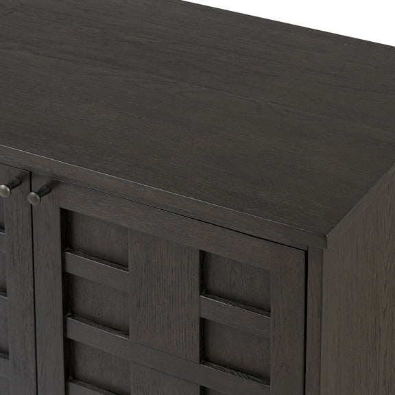 Alessio Media Console - Smoked Black