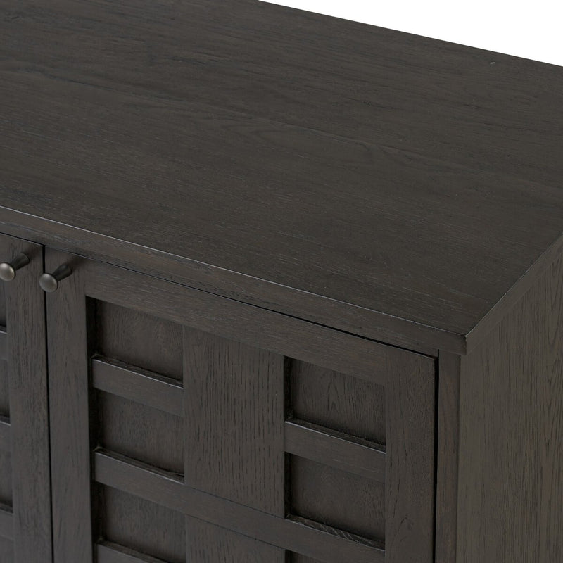 Alessio Media Console - Smoked Black