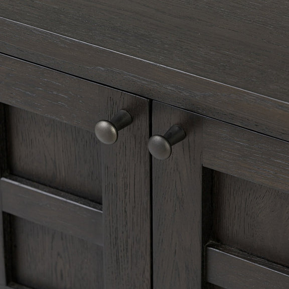 Alessio Media Console - Smoked Black