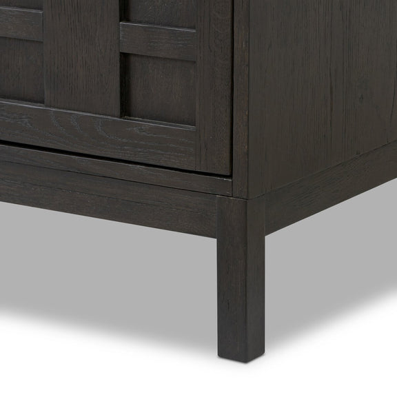 Alessio Media Console - Smoked Black