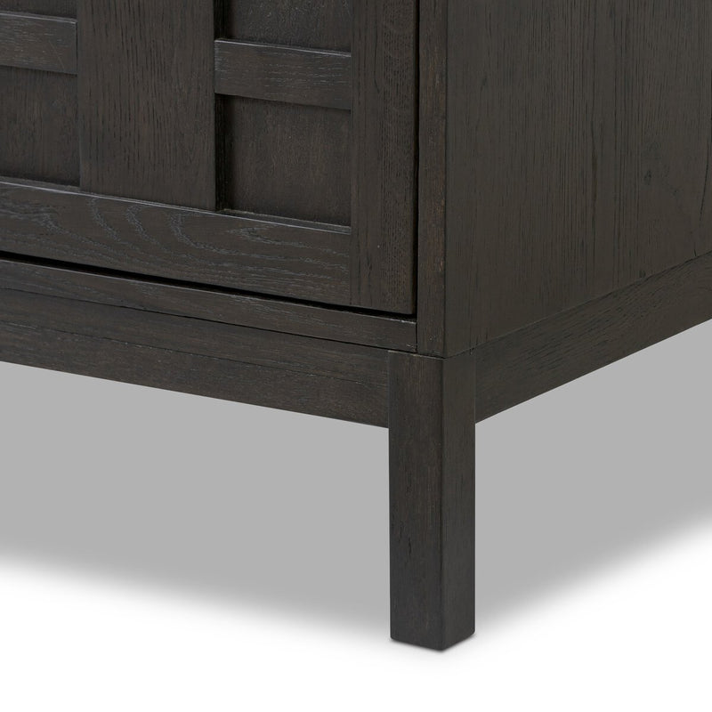 Alessio Media Console - Smoked Black